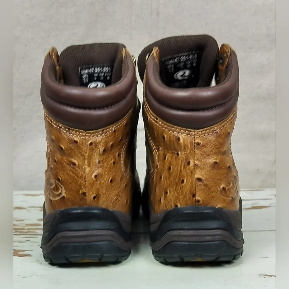 Roper Leather Ostrich Kiltie Boots - Picture 4 of 10